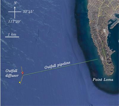 Suspended particulates at the Point Loma, California wastewater outfall